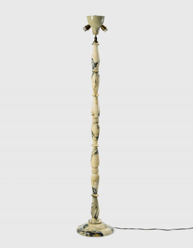 Art Deco Italian Marble Floor Lamp