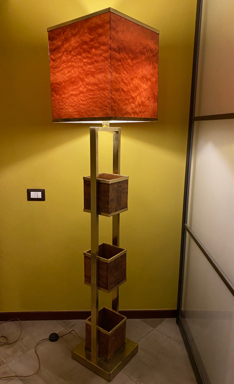 1970's Floor Lamp  in the style  of Tommaso Barbi
