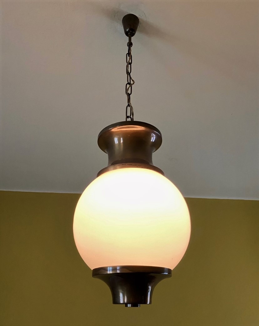 1950s Pair of Italian Lanterns attr. Lumen