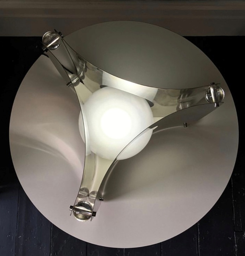 1960s - Taw - Chrome Table Lamp by Luigi Massoni 1960s - Taw - Chrome Table Lamp by Luigi Massoni
