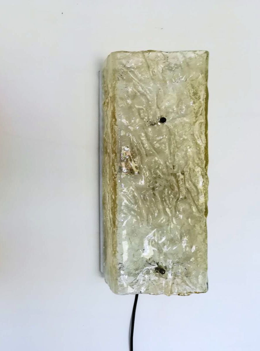 Pair of  1970s large Wall Lights by Mazzega      