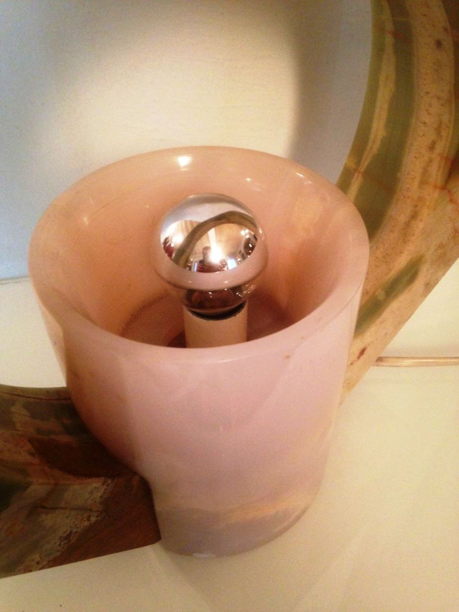 1960's Table Lamp in Onyx 