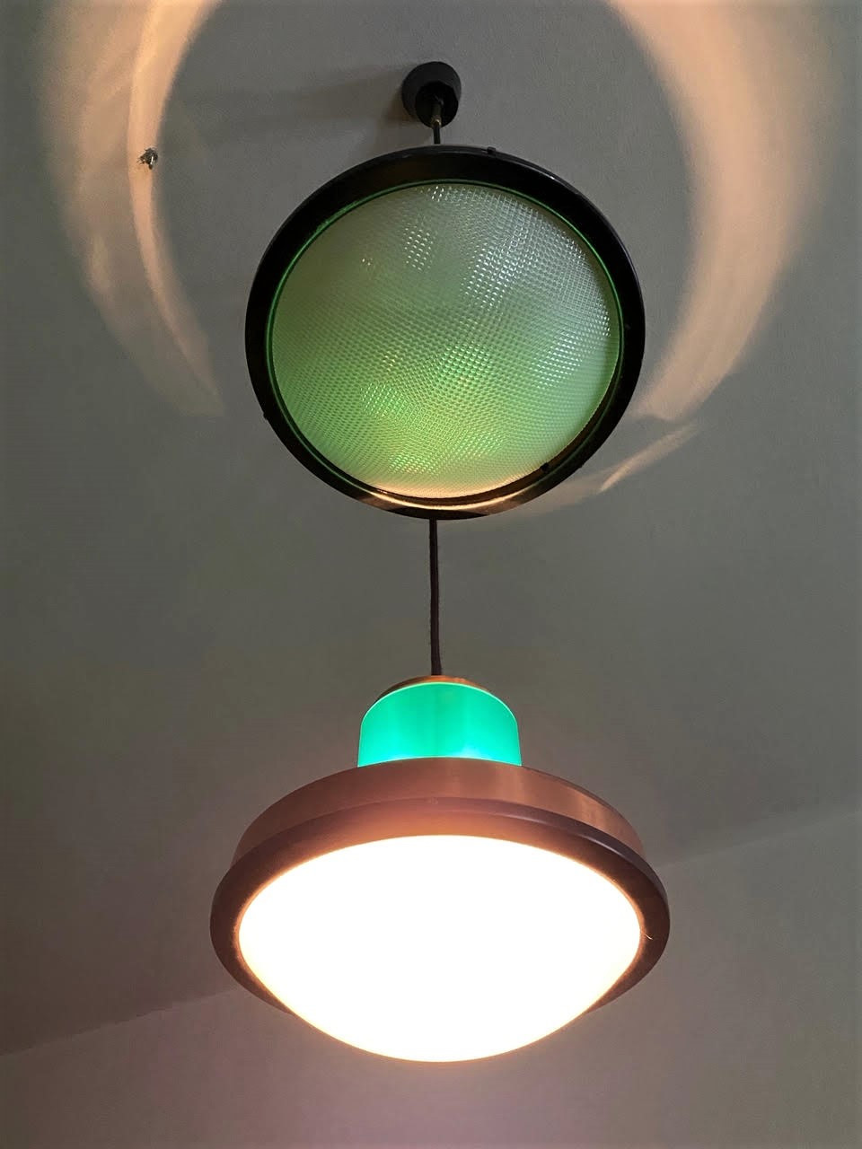 Late 1950S PAIR OF STILNOVO PENDANTS /FLUSH MOUNTS 