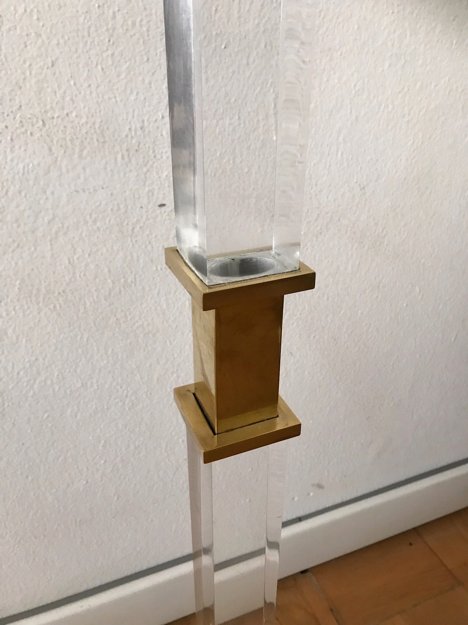 1970s Floor Lamp in Pleyglass x