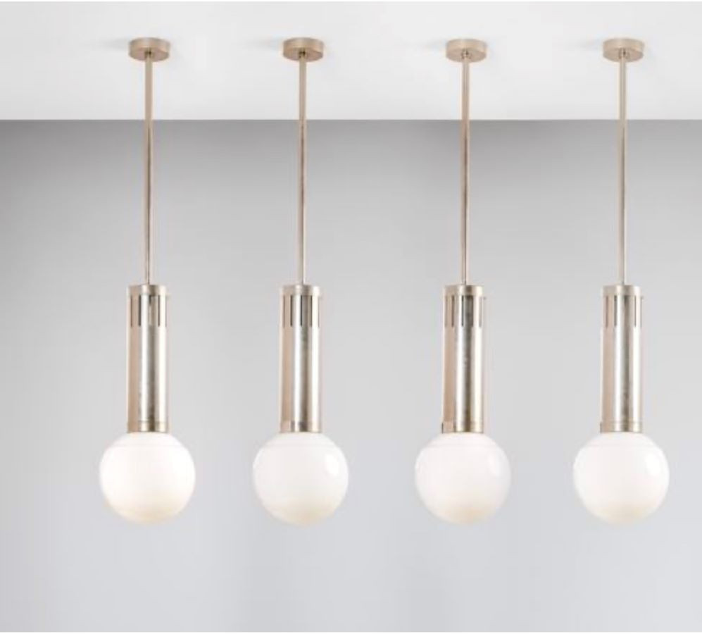 4 LARGE 1960S PENDENTS BY STILNOVO